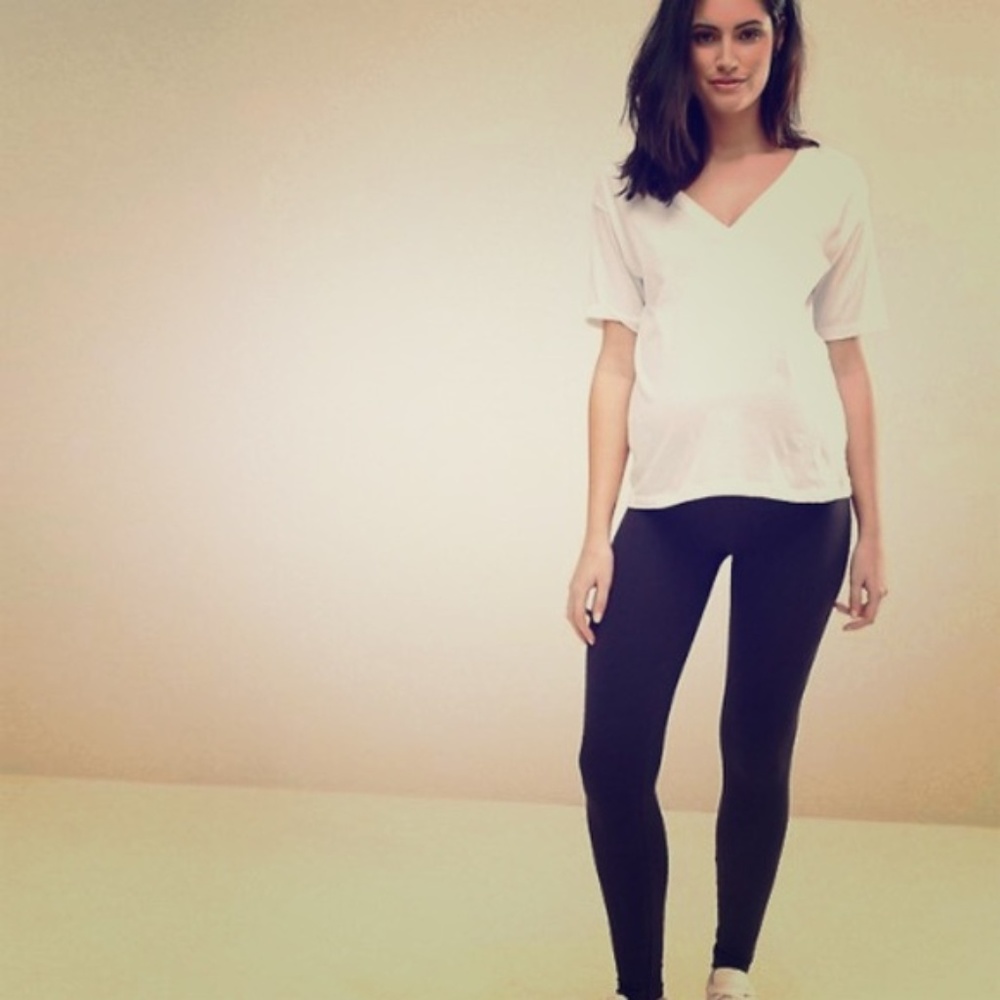 Lot of 2 maternity black leggings